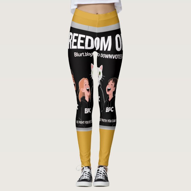 Encontre liberdade em leggings indefinidas (Frente)