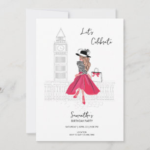 Encontre-me em Londres – Convite para Festa de Ani