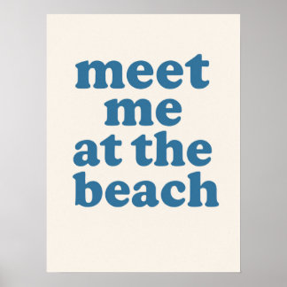 Encontre-me Na Praia Poster da Casa de Praia de Ve