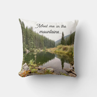 Encontre-me nas Montanhas Almofada Decorativa
