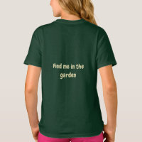 Encontre-me No Jardim Floral Abelha Camiseta Verde