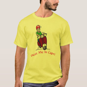 Encontre-me no Patinete Capri Rider T-Shirt