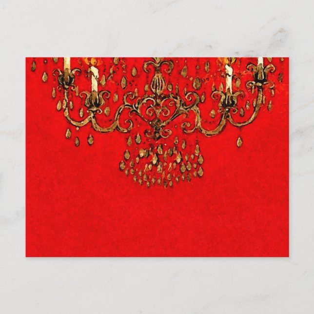 Encontre-me sob o cartão postal ~ Chandelier (Frente)