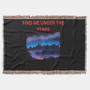 Encontre-me sob o cobertor de céu noturno estrelad