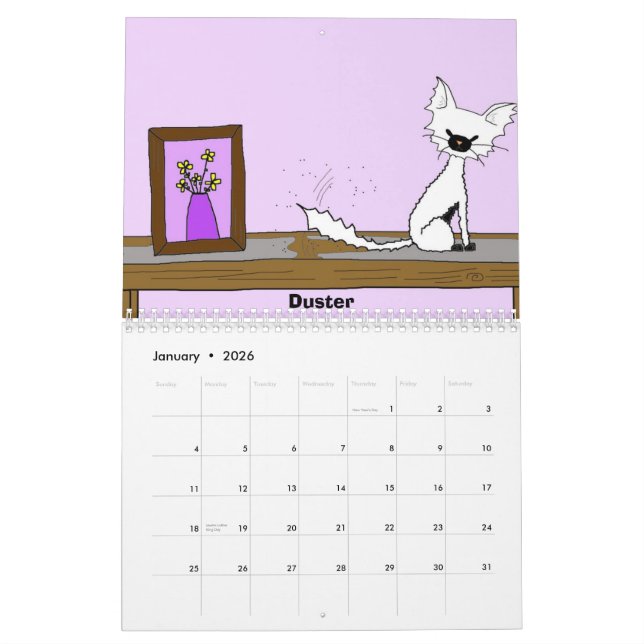 Encontre Mews o calendário 2012 (Jan 2026)