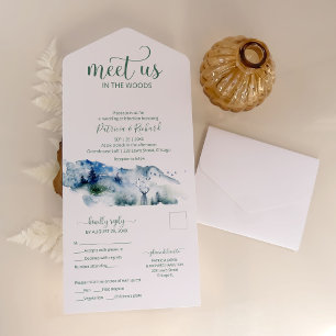 Encontre-nos no Bosque Floresta Casamento ao Ar Li