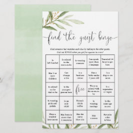 Encontre o jogo de chá de fraldas divertido bingo 