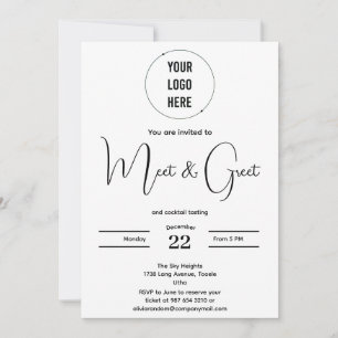 Encontre-se moderno e receba um convite minimalist