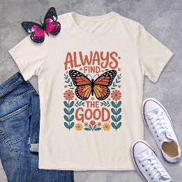 Encontre sempre a boa camisa de borboleta
