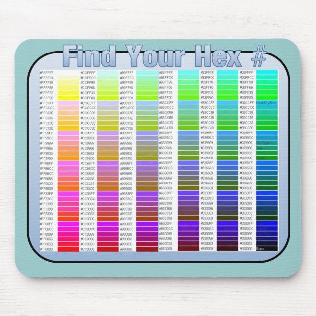 Encontre seu número Mousepad do Hex (Frente)