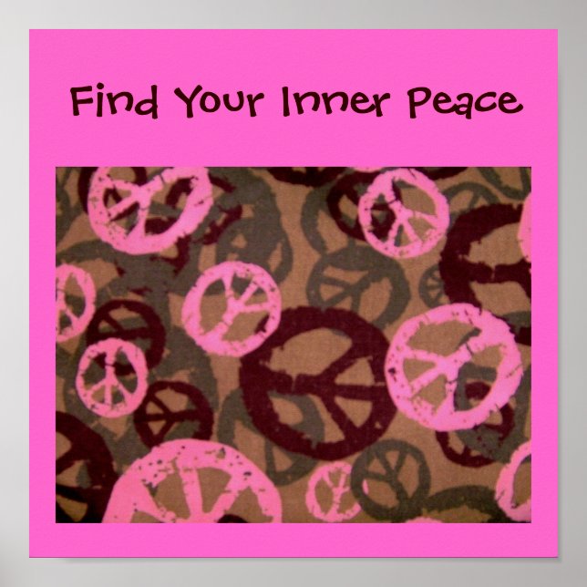 Encontre seu Poster de paz interno (Frente)