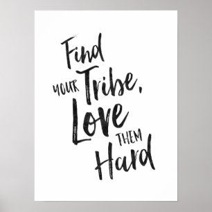 Encontre seu tribo - poster inspirado