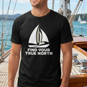 "Encontre seu verdadeiro norte" camiseta motivacio