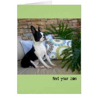 Encontre seu zen - CARTÃO VAZIO Lola B. Boston