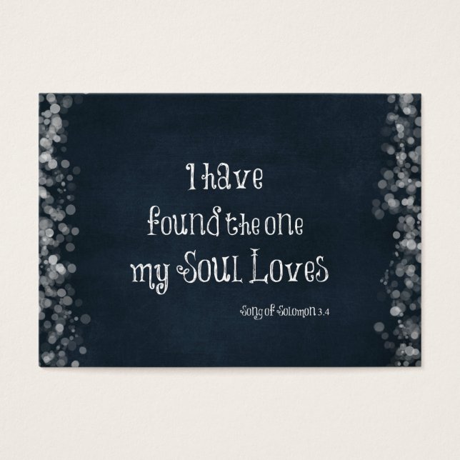 Encontrei a que a minha Alma ama a Bíblia Verse (Frente)