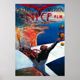 Encontro D' Aviation em Nice, França Poster