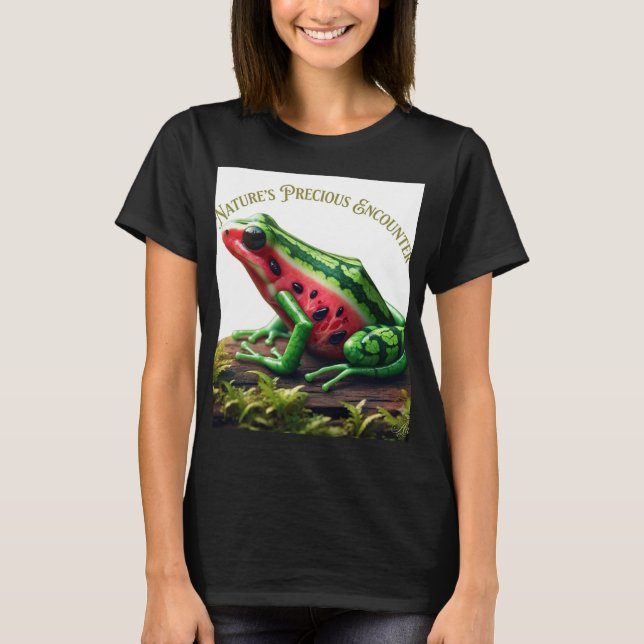 Encontro Precioso da Natureza Camisa de Algodão Or (Frente)