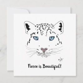 Encorajar feroz é um lindo leopardo da neve