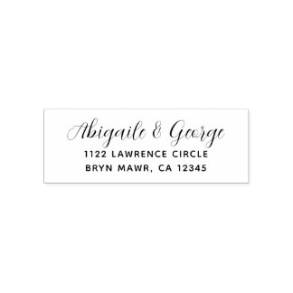 Endereço de Devolução Carimbo de Borracha de Autod