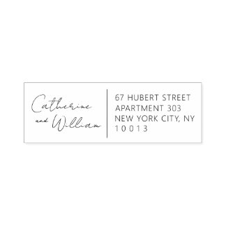 Endereço de devolução do Carimbo de Autoimpressão