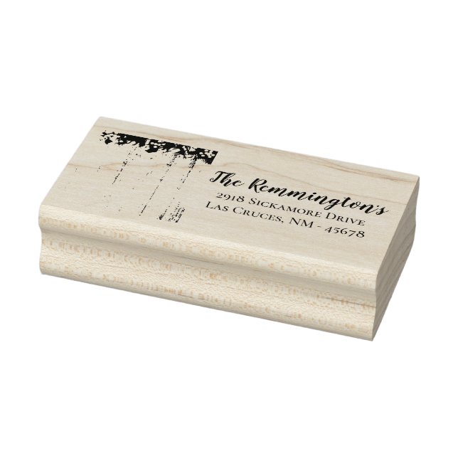 Endereço de devolução personalizado Carimbo de alg (Carimbo)