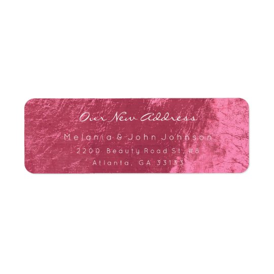 Endereço novo branco cor-de-rosa Doce-Vermelho Etiqueta Endereço De Retorno