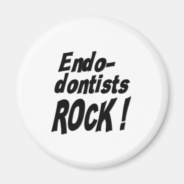 Endodontistas Rock! Íman (Frente)