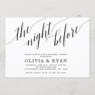 Enegreça a noite antes do convite