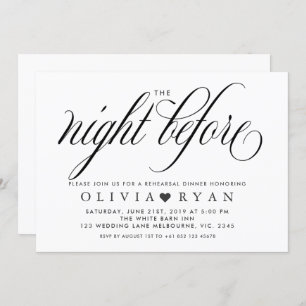 Enegreça a noite antes do convite