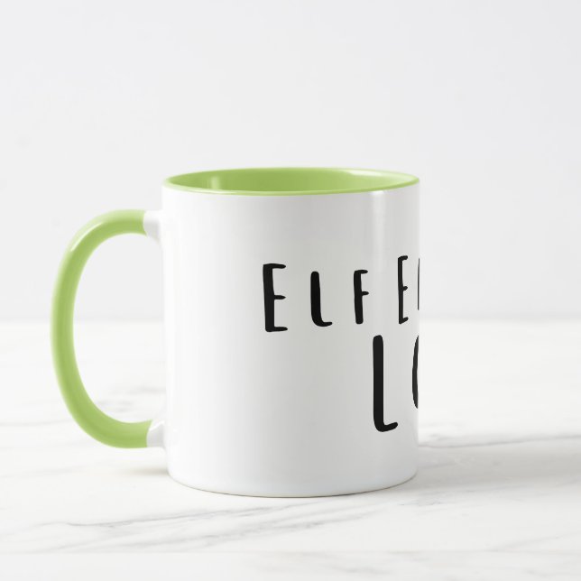 Energia de Elfo: Caneca Engraçada e Cansada (Esquerda)