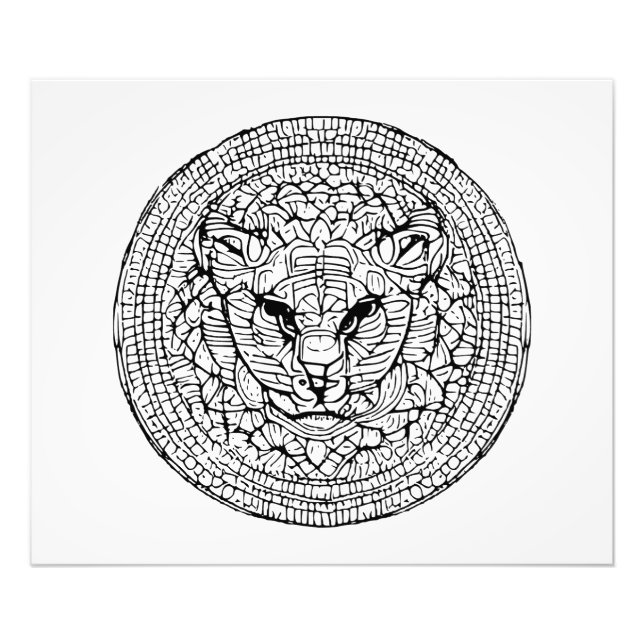 Energia de Gato Selvagem Foto Alargamento (Frente)