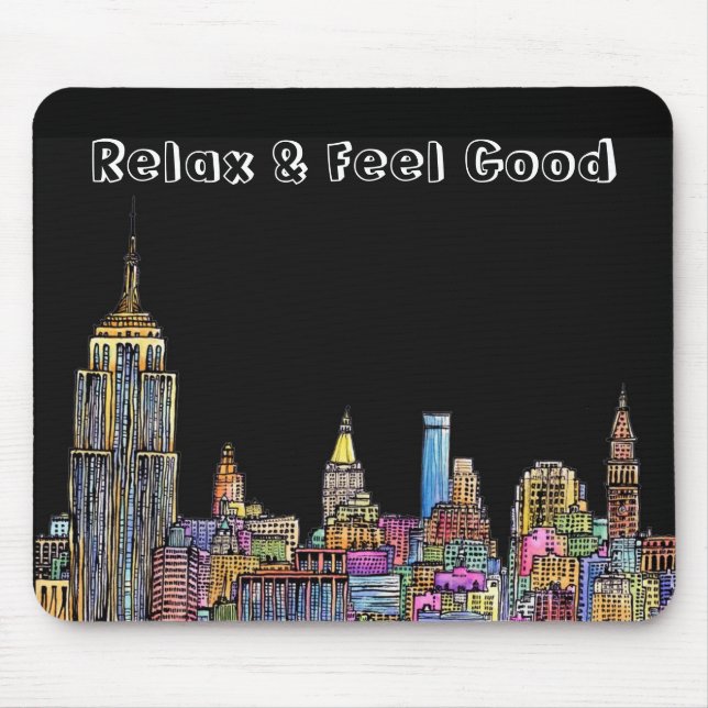 ::: Energia de New York::: Mousepad (preto) (Frente)