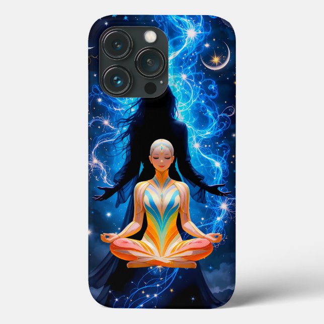 Energia - design de Mulher Meditativa Focada (Verso)