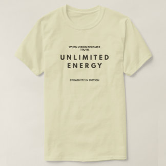 Energia Ilimitada – Camiseta Minimalista Moderna