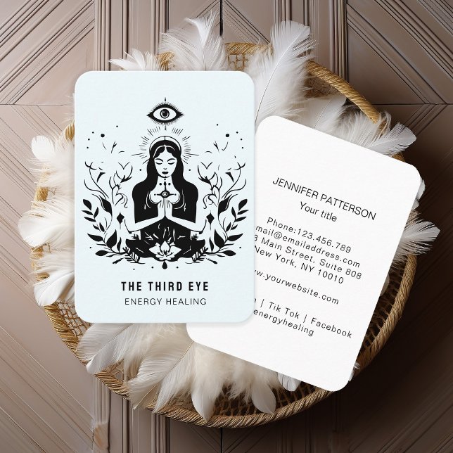 Energie Heiler Reiki - Cartão de visita espiritual (Criador carregado)