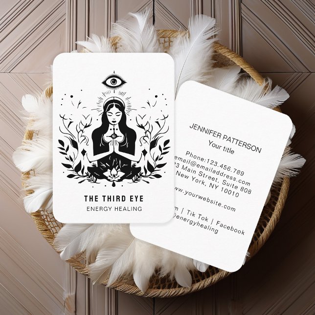 Energie Heiler Reiki - Cartão de visita espiritual (Criador carregado)