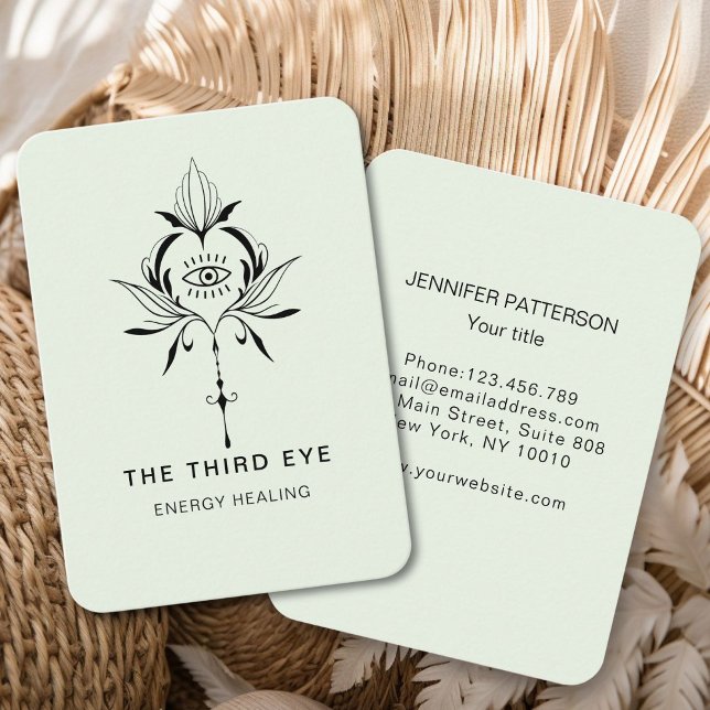 Energie Heiler Reiki - Cartão de visita espiritual (Energie Heiler Reiki Spiritual Business Card)
