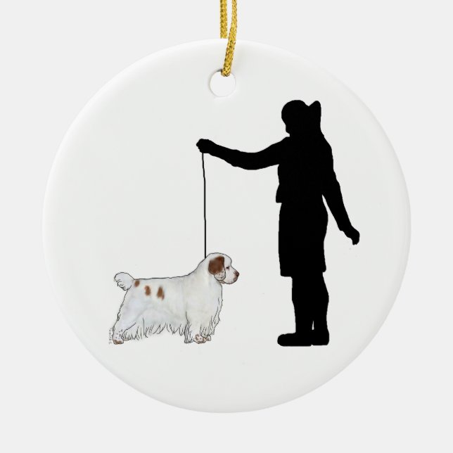 Enfeite Clumber Spaniel (Frente)
