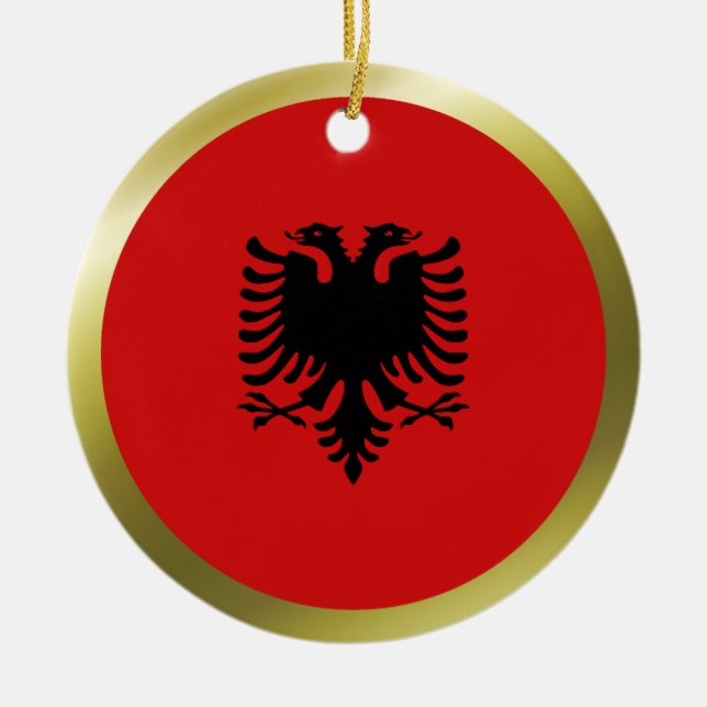 Enfeite da Bandeira da Albânia (Frente)