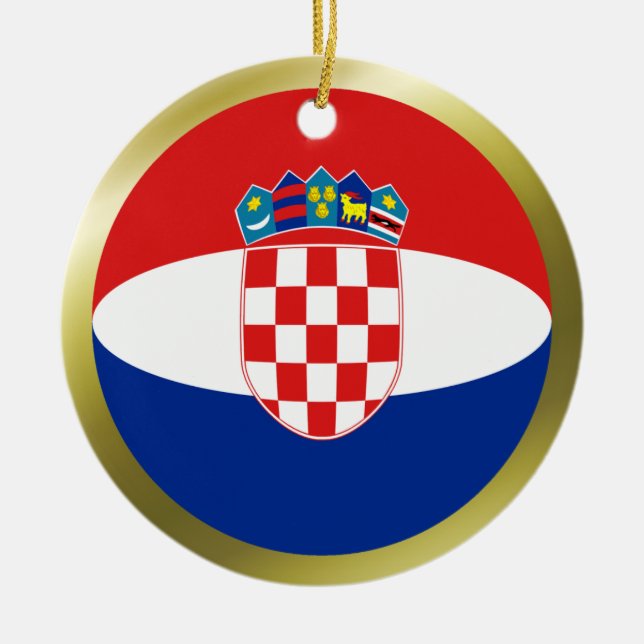 Enfeite da Bandeira da Croácia (Frente)