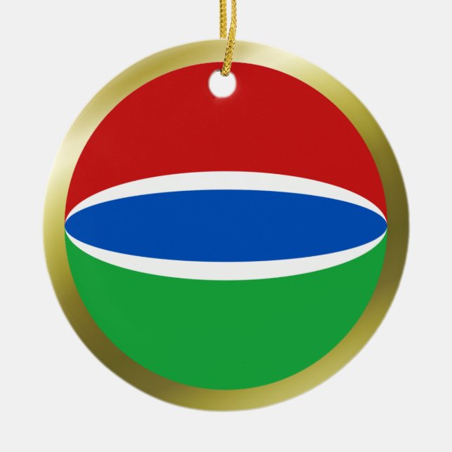Enfeite da Bandeira da Gâmbia (Frente)