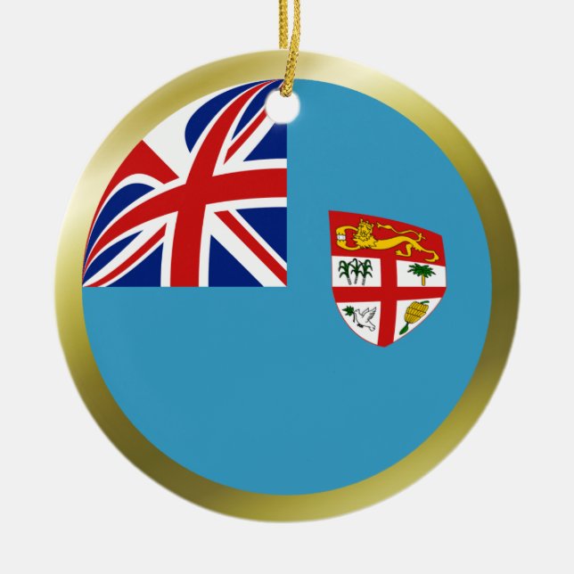 Enfeite da Bandeira de Fiji (Frente)