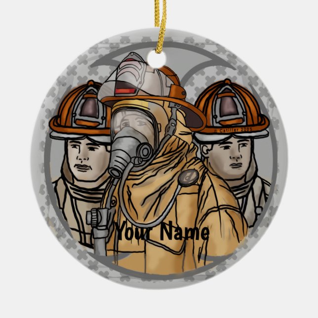 Enfeite da Equipe de Bombeiros (Frente)