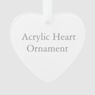 Enfeite de Acrílico, Enfeite de Coração de Acrílic
