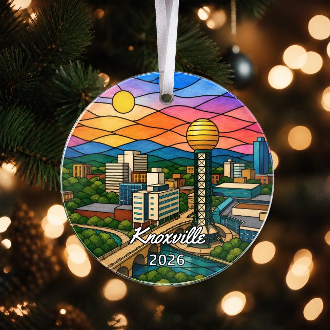 Enfeite de acrílico personalizado de Knoxville, Te (Criador carregado)
