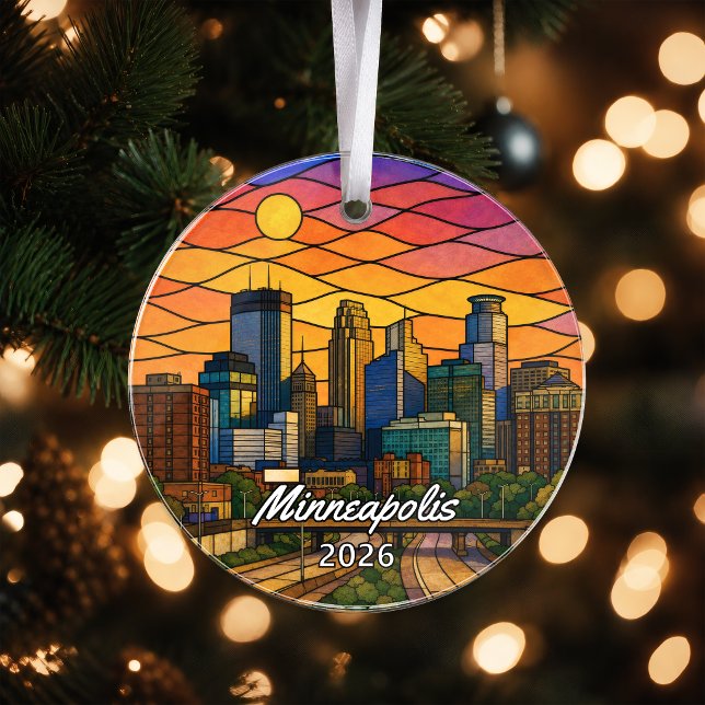 Enfeite de Acrílico Personalizado de Minneapolis,  (Criador carregado)