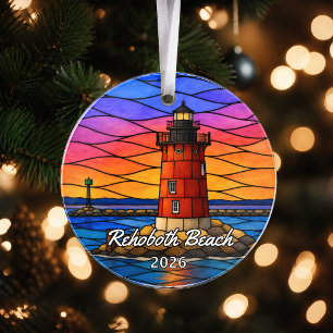 Enfeite de Acrílico Personalizado de Rehoboth Beac
