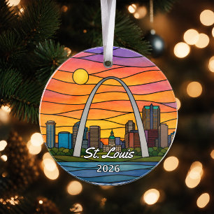 Enfeite de Acrílico Personalizado de St. Louis, Mi