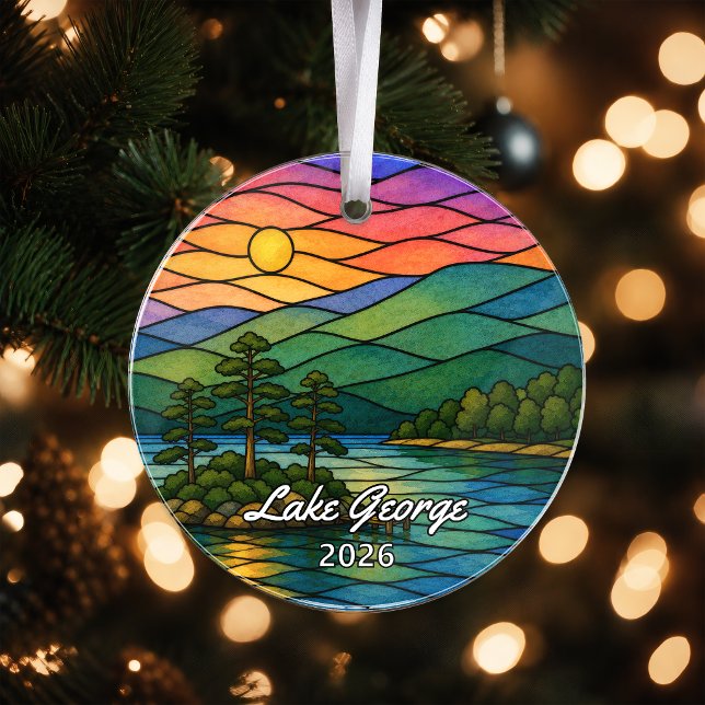 Enfeite de acrílico personalizado do Lago George,  (Criador carregado)