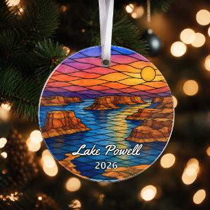 Enfeite de acrílico personalizado do Lago Powell,